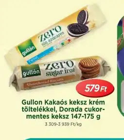 Real Gullon kakas keksz krém töltelékkel, Dorada cukormentes keksz ajánlat