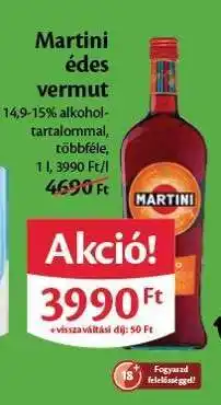EcoFamily Martini édes vermut ajánlat