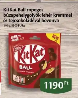 EcoFamily KitKat Ball ropogós búzapehelygolyók fehér krémmel és tejcsokoládéval bevonva ajánlat