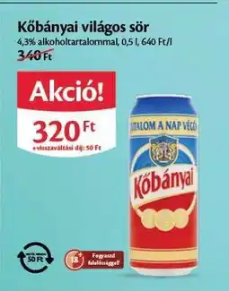 EcoFamily KŐBÁNYAI Világos sör ajánlat