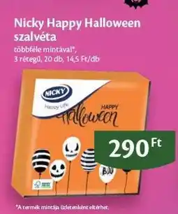 EcoFamily Nicky Happy Halloween szalvéta ajánlat