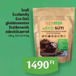 EcoFamily Szafi Ecofamily Eco Süti gluténmentes lisztkeverék édesítőszerrel ajánlat