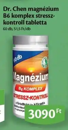 EcoFamily Dr. Chen magnézium B6 komplex stressz-kontroll tabletta ajánlat