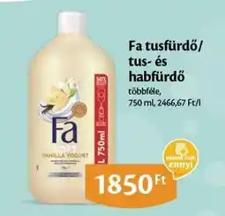 EcoFamily Fa tusfürdő/ tus- és habfürdő ajánlat