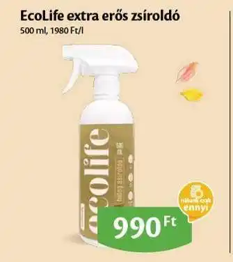 EcoFamily EcoLife extra erős zsíroldó ajánlat