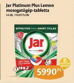 EcoFamily Jar Platinum Plus Lemon mosogatógép-tabletta ajánlat