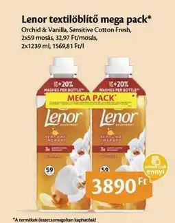 EcoFamily Lenor textilöblítő mega pack ajánlat