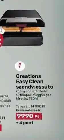 EcoFamily Creations Easy Clean szendvicssütő ajánlat