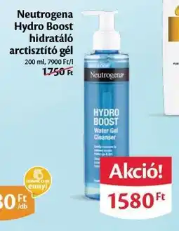 EcoFamily Neutrogena Hydro Boost hidratáló arctisztító gél ajánlat