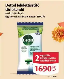 EcoFamily DETTOL FELÜLETTISZTÍTÓ TÖRLŐKENDŐ ajánlat