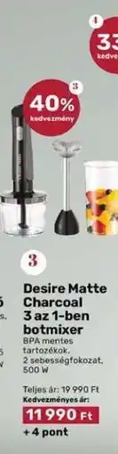 EcoFamily Desire Matte Charcoal 3 az 1-ben botmixer ajánlat