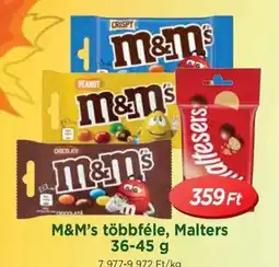 Real M&M's többféle, Malters ajánlat