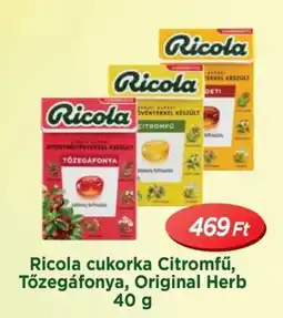 Real Ricola cukorka Citromfű, Tőzegáfonya, Original Herb ajánlat