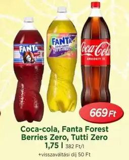Real Coca-cola, Fanta Forest Berries Zero, Tutti Zero ajánlat