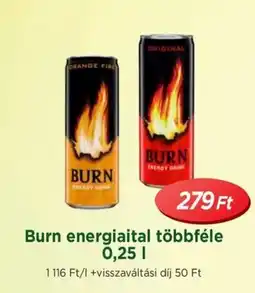 Real Burn energiaital többféle ajánlat
