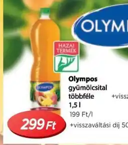 Real Olympos gyümölcsital többféle ajánlat