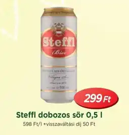 Real Steffl dobozos sör ajánlat