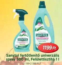 Real Sanytol fertőtlenítő univerzális spray Felülettisztító ajánlat