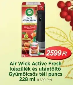 Real Air Wick Active Fresh készülék és utántöltő Gyümölcsös téli puncs ajánlat