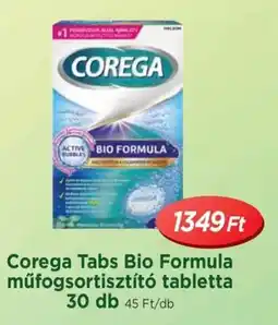 Real Corega Tabs Bio Formula műfogsortisztító tabletta ajánlat