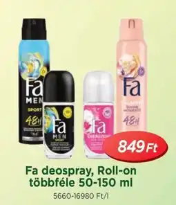 Real Fa deospray, Roll-on többféle ajánlat