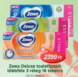Real Zewa Deluxe toalettpapír többféle 3 réteg ajánlat