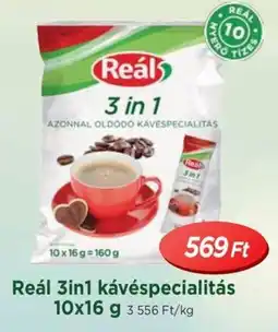 Real Reál 3in1 kávéspecialitás ajánlat