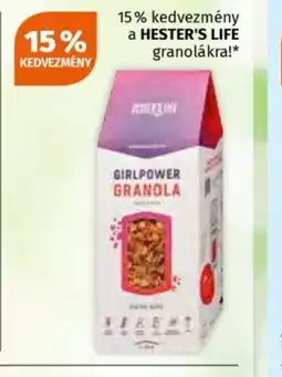 Müller Hester's Life Granola ajánlat