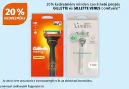 Müller Gillette és Gillette Venus borotvák ajánlat