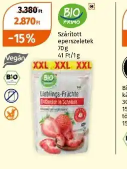 Müller Bio Promo Szárított eperszeletek ajánlat