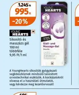 Müller Young Hearts síkosít és masszázs gél ajánlat