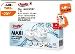 Müller CleanPac Maxi vízszűrő filter ajánlat