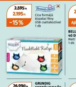 Müller Beauty Baby Cica formájú éjszakai fény ajánlat