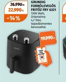Müller Grundig Forrlevegős Fritőz Fry 6321 ajánlat