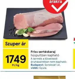 Tesco Friss sertéskaraj ajánlat