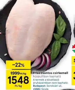 Tesco Friss csontos csirkemell ajánlat