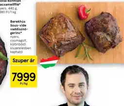 Tesco Berekhús Sous-vide vaddiszngerinc ajánlat