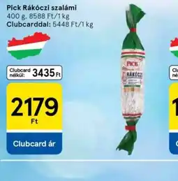 Tesco Pick Rákczi szalámi ajánlat