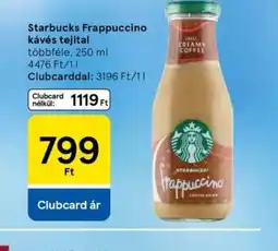 Tesco Starbucks Frappuccino kávés tejital ajánlat