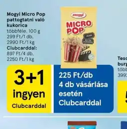 Tesco Mogyi Micro Pop pattogtatni val kukorica ajánlat