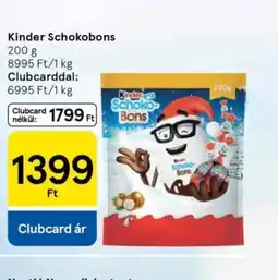 Tesco Kinder Schokobons ajánlat