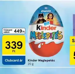 Tesco Kinder Meglepetés ajánlat