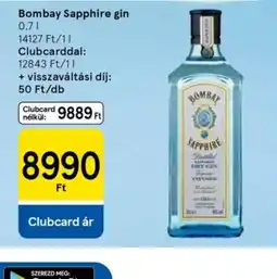Tesco Bombay Sapphire gin ajánlat