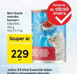 Tesco Bon Gusta macska konzerv ajánlat