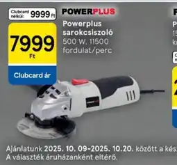 Tesco Powerplus sarokcsiszol ajánlat