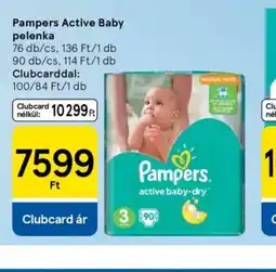 Tesco Pampers Active Baby pelenka ajánlat