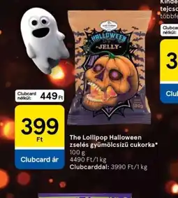 Tesco The Lollipop Halloween zselés gyümölcsízű cukorka ajánlat
