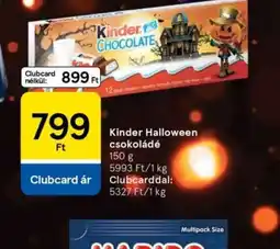 Tesco Kinder Halloween csokoládé ajánlat