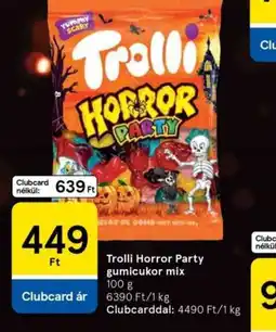 Tesco Trolli Horror Party gumicukor mix ajánlat