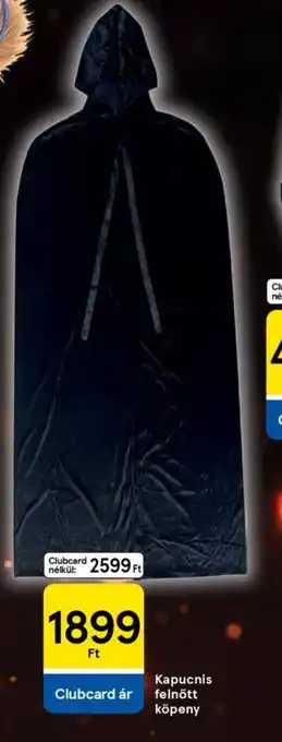 Tesco Kapucnis felnőtt köpeny ajánlat